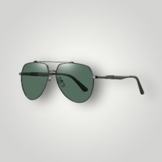 Gun metal-Green/Grey Lens