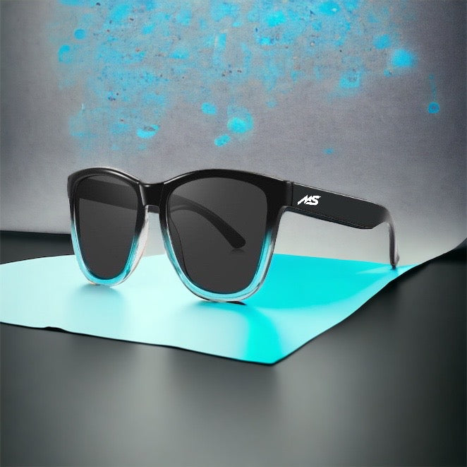 Black/Neonblue-Black Lens